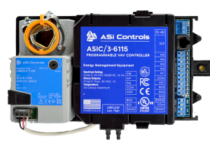 ASCIC/3-6115 VAV airflow controller with onboard flow sensor and integrated actuator